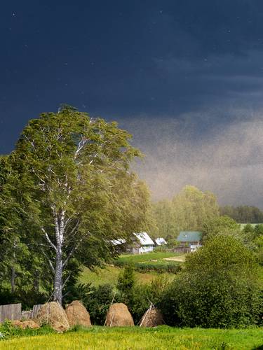 Грозовые порывы ветра