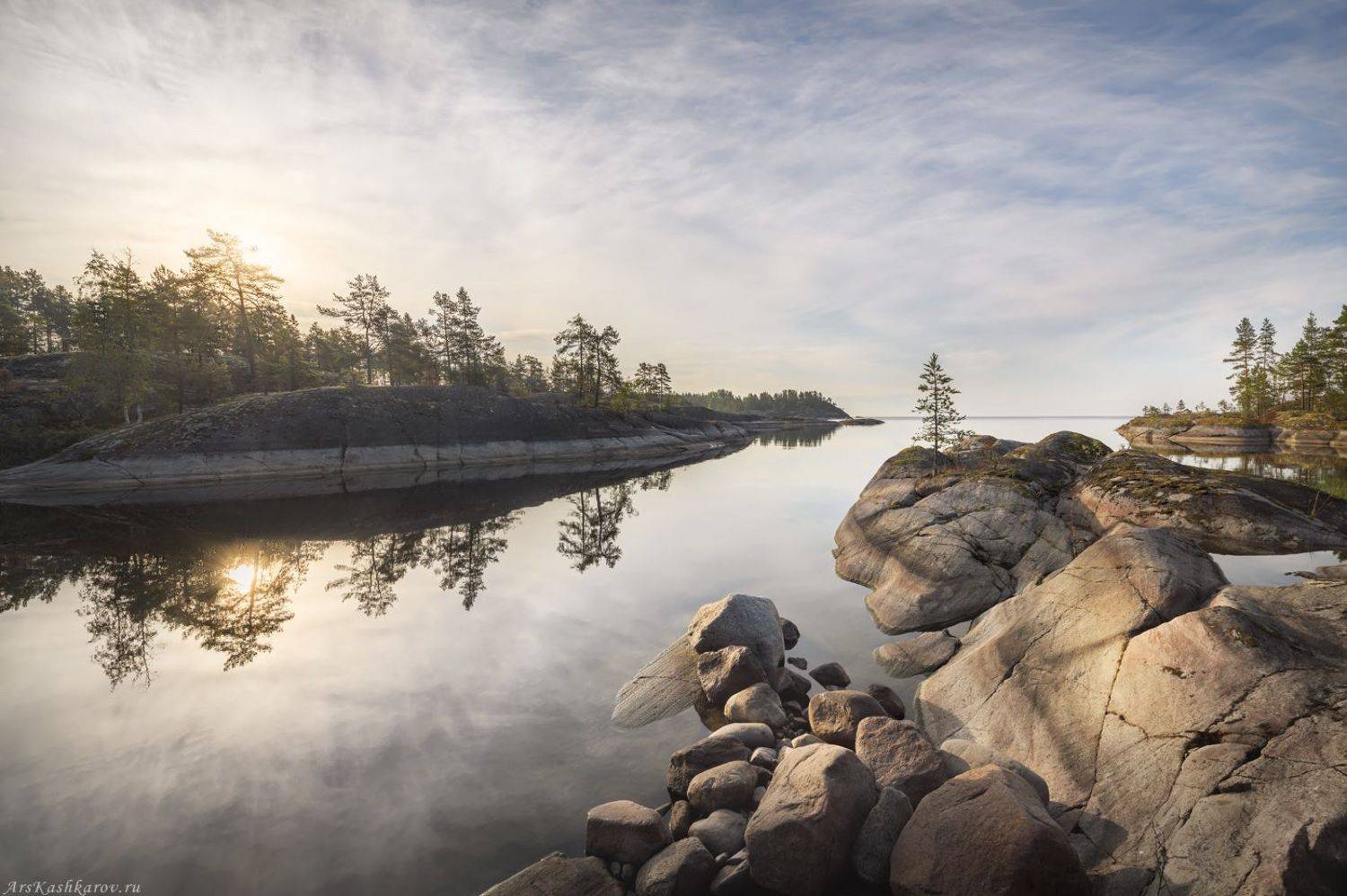 ладожские шхеры, природа Карелии, берег Ладоги, озеро, , Арсений Кашкаров