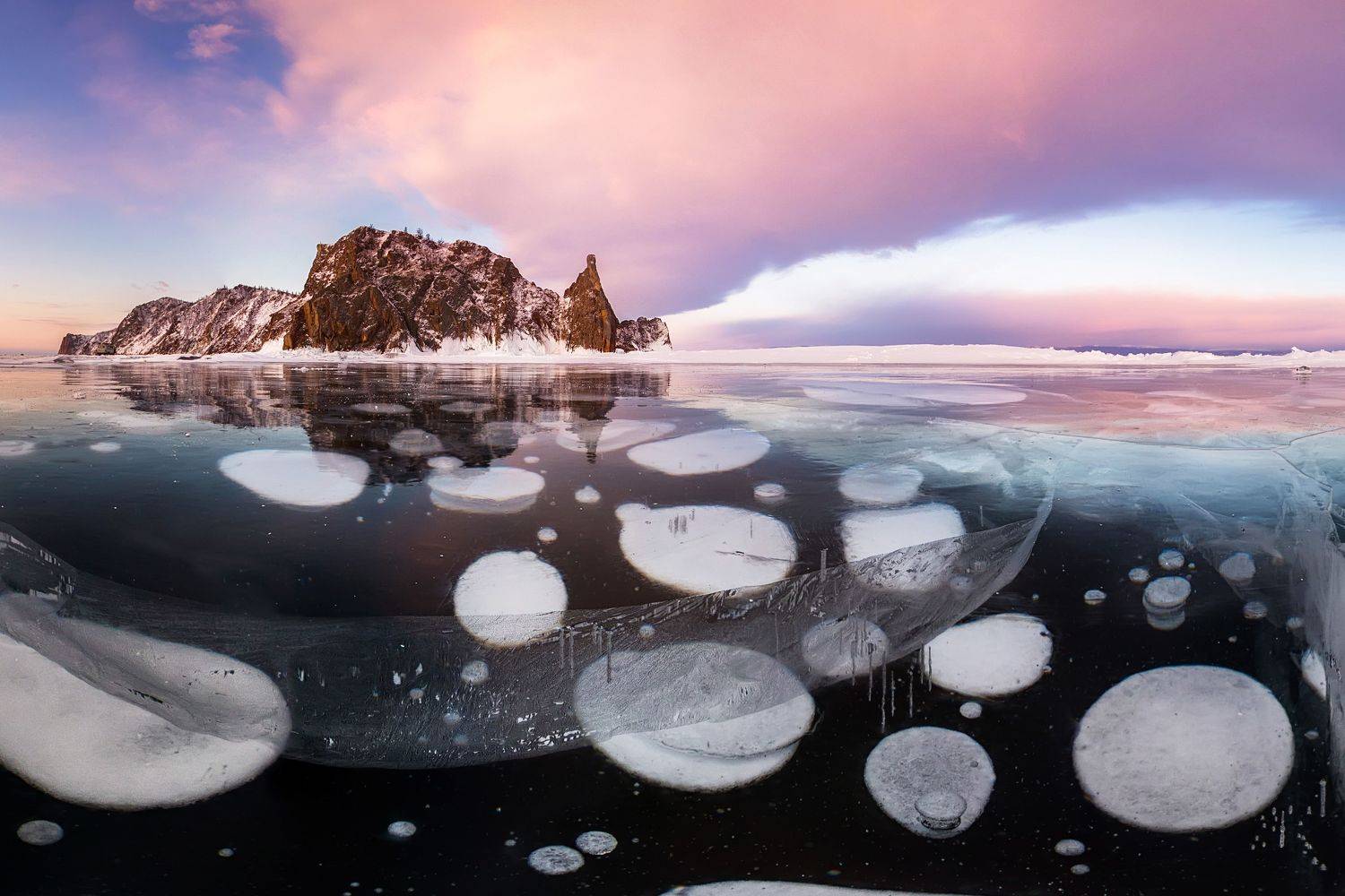 Байкал, зима, Ольхон, хобой, лёд , панорама, 360, Алексей Закиров