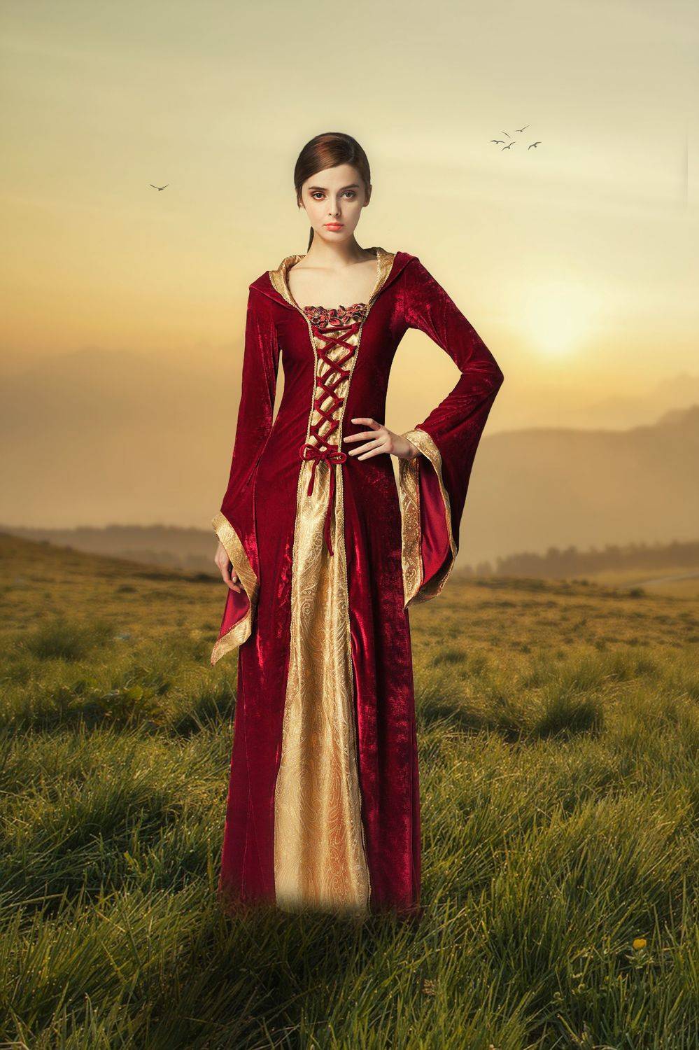 девушка, поле, Sergii Vidov