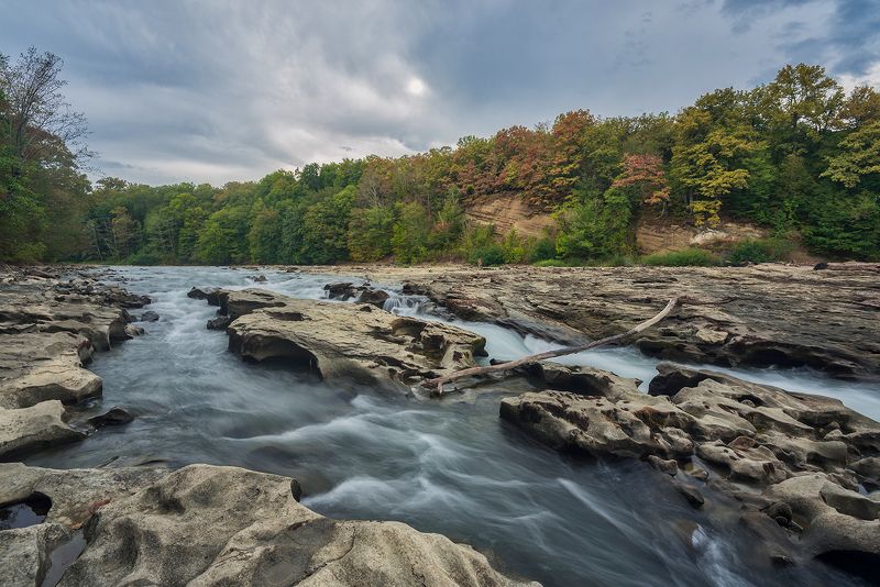 река пшеха, осень  фото превью
