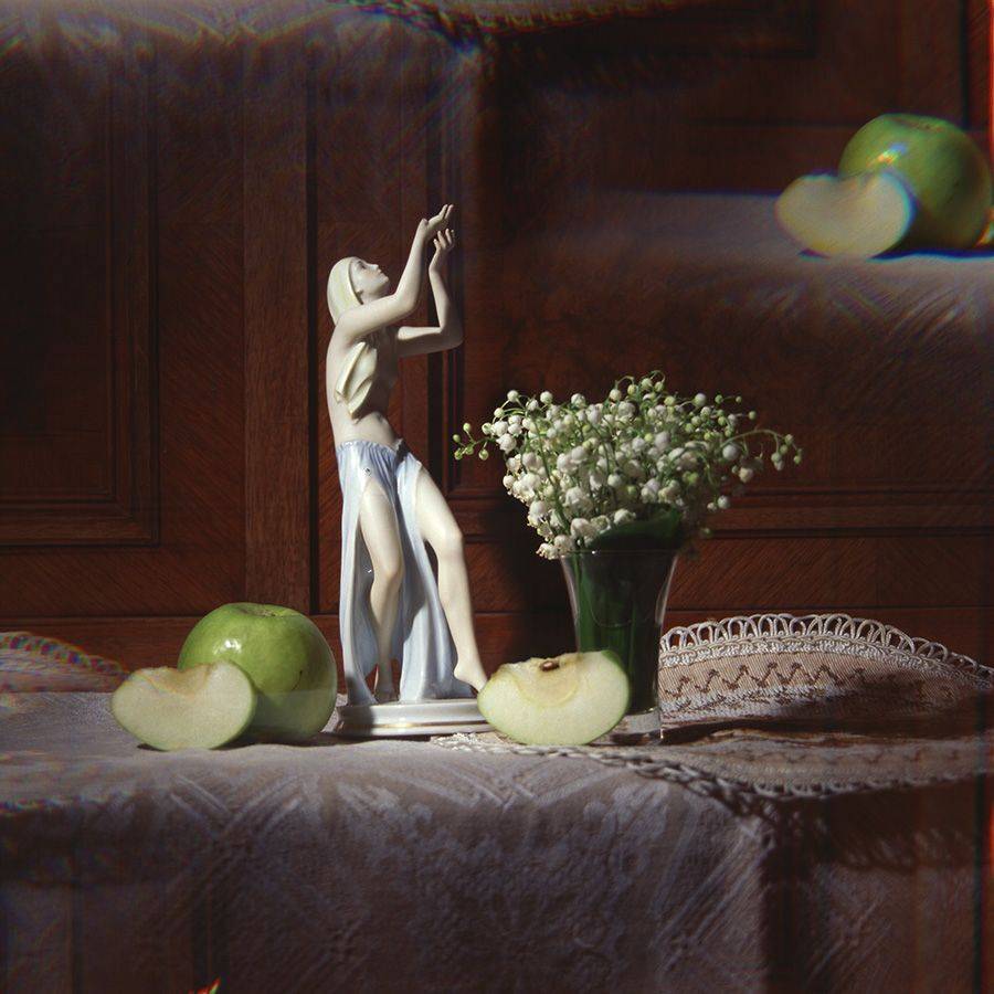 статуэтка, цветы, натюрморт, Бекетова Ольга