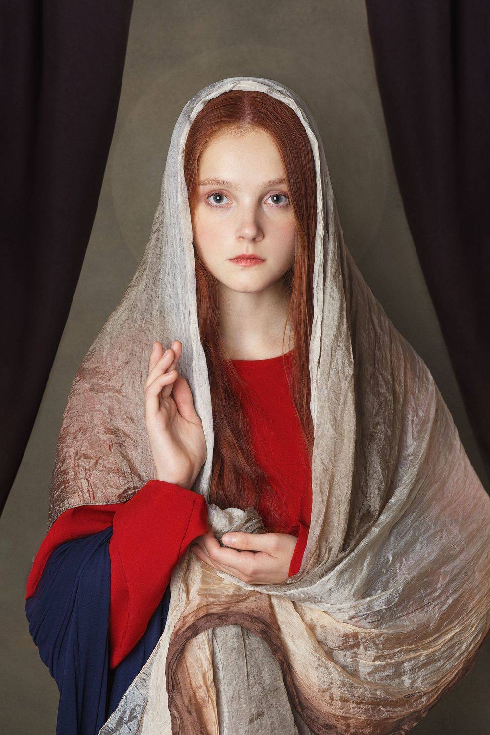 Портрет, жанр, лицо, женщина, цвет, печать, живописность, умиротворение, Ведмеденко Оксана