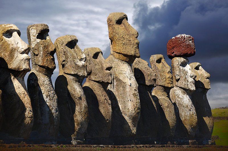 Лица, Лицо, Моаи, Остров пасхи, Путешествие, Путешествия, Чили Каменные лица фото превью