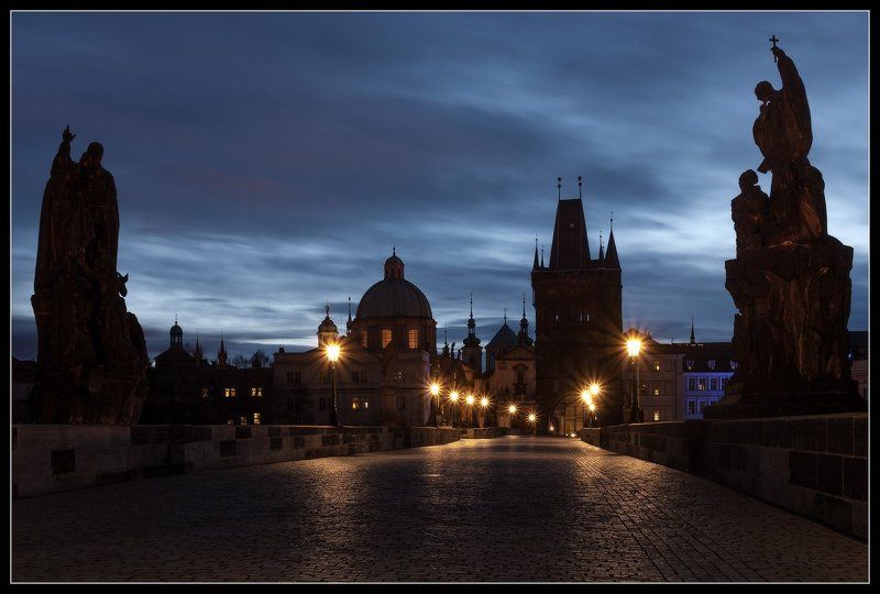 Влтава, Карлов, Карлув, Мост, Прага, Рассвет, Чехия про Прагу... Когда теперь еще получится? фото превью