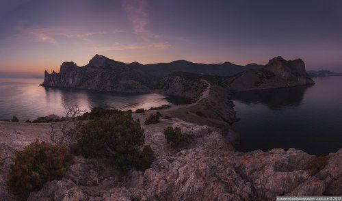 Новый Свет. Панорама с мыса Капчик.