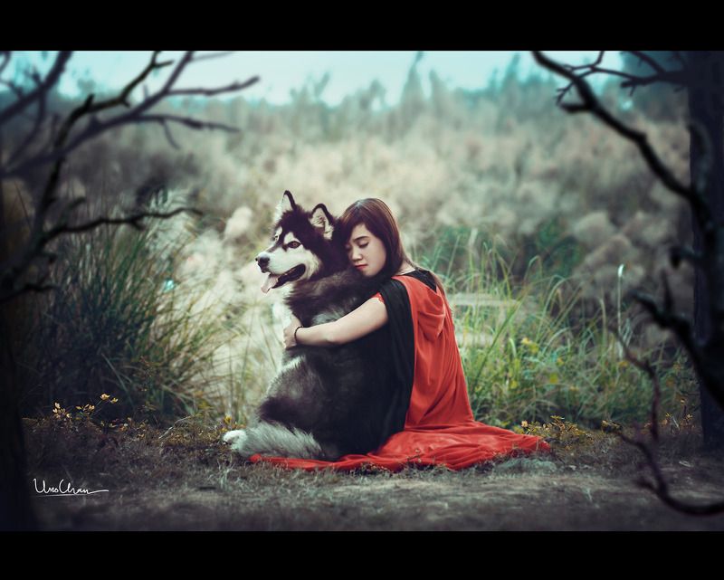 Forest, Girl beauty, Hanoi, Unochan, Vietnam, Wolf Tho Con фото превью