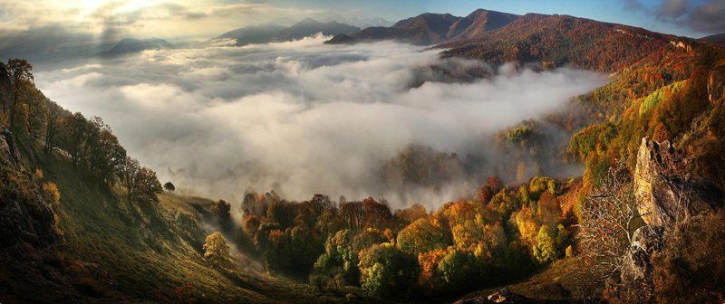 Долина реки Белая. Западный Кавказ. фото превью