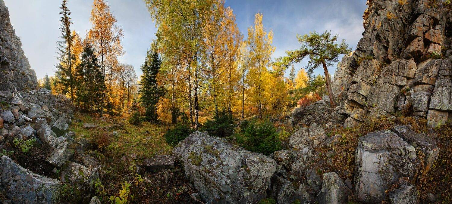 Горы, Малиновая, Осень, Владимир Ляпин
