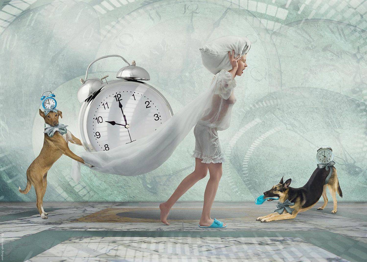 Арт, Девушка, Пробуждение, Утро, Фэнтази, Юмор, Александр Сергеев