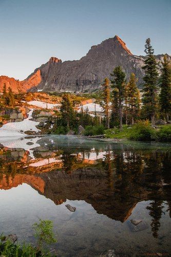 Закат красного солнца