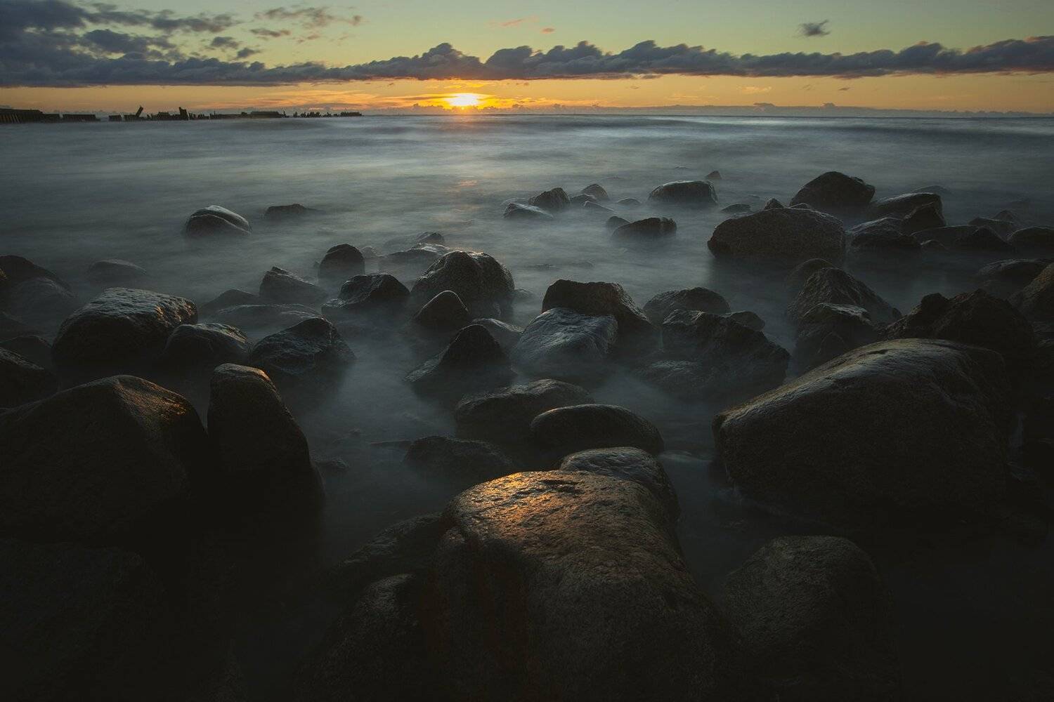 Estonia, Rocks, Seascape, Summer, Балтийское море, Закат, Лето, Море, Kljuchenkow Aleksandr