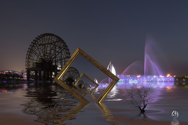 潜龙渠夜色 фото превью