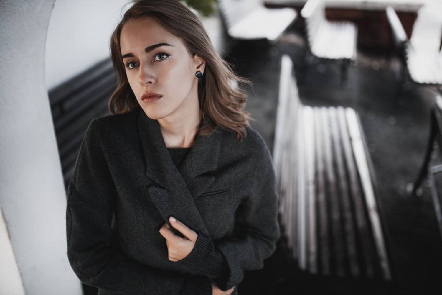 Autumn, Girl, Meloncholy, Portrait, Rain, Сергей Белых