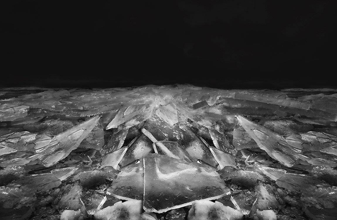 black, black and white, cold, ice, winter, Камилла Камилла