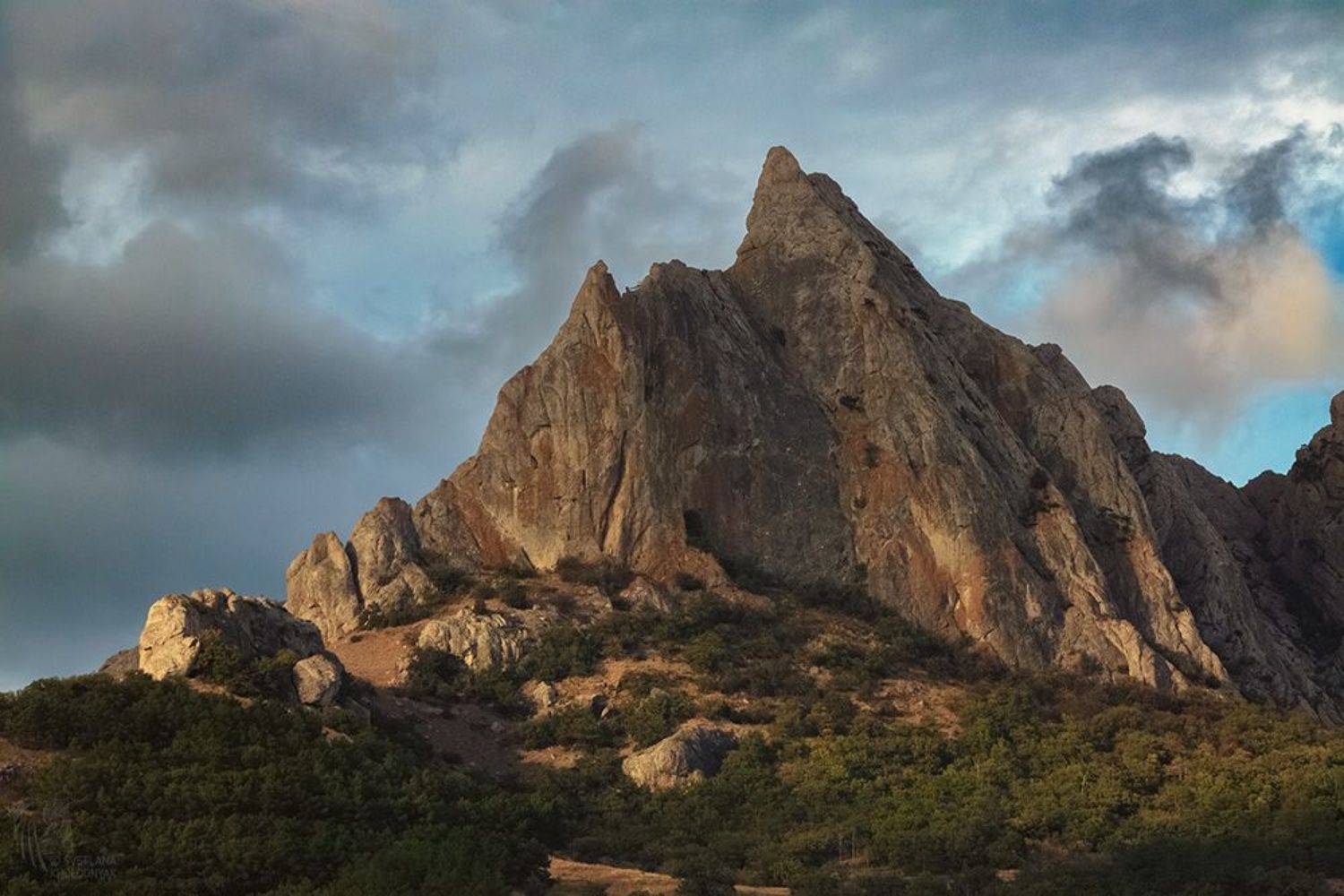 гора, скала, вечер, Светлана Холодняк