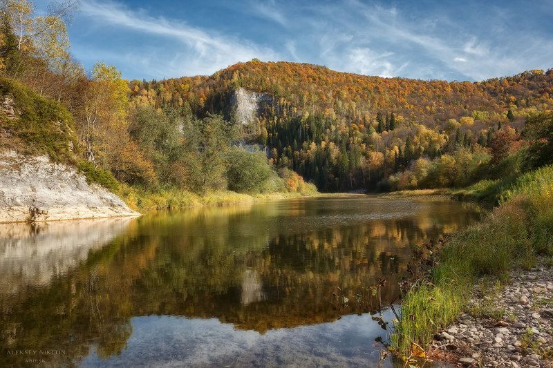 осень на реке Зилим фото превью
