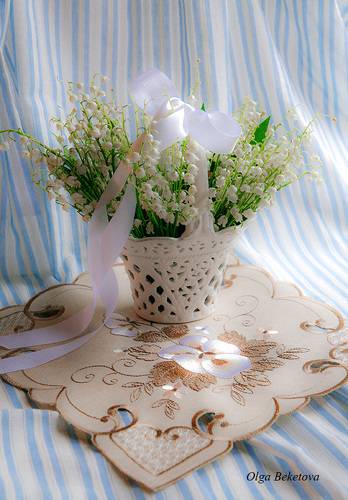 Ландыши в корзинке