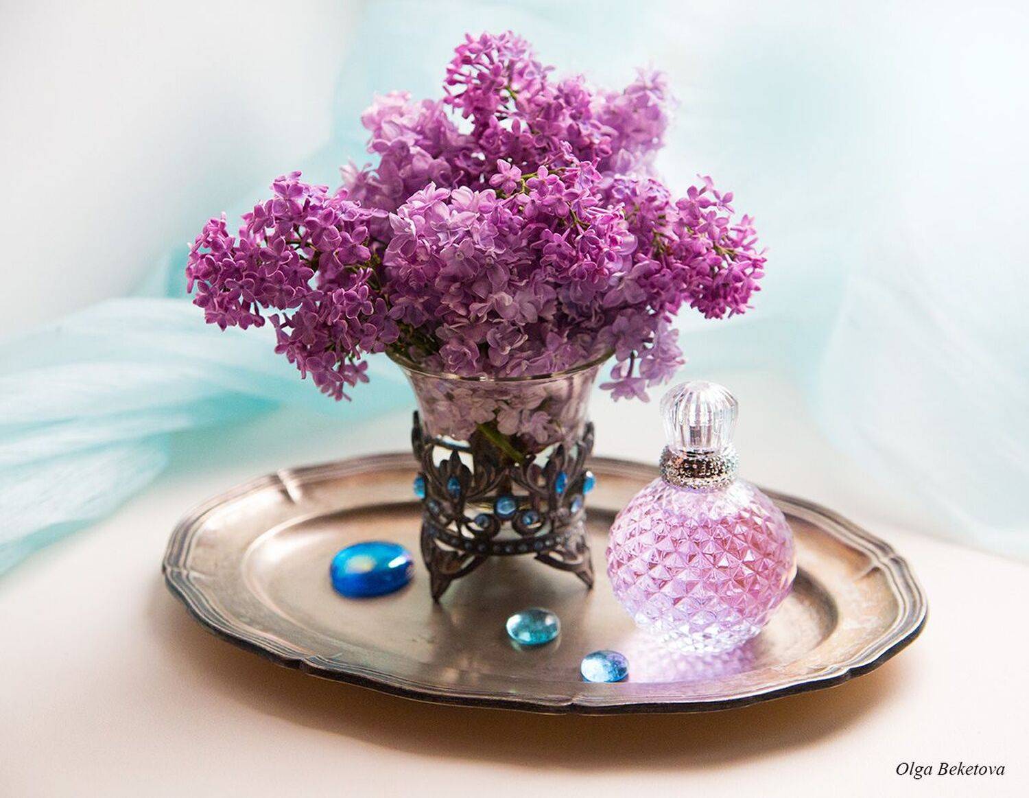 сирень, духи, натюрморт, Бекетова Ольга
