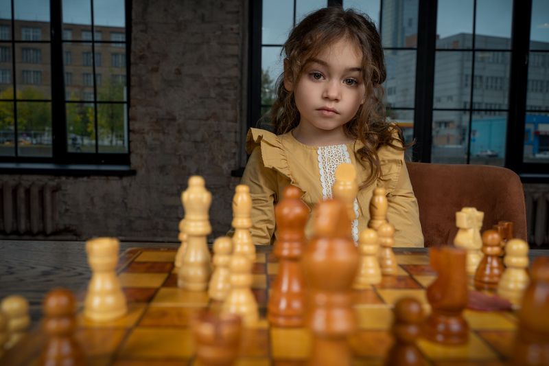 студийный портрет, детский портрет, семейный, концептуальное, шахматы Шахматы... фото превью
