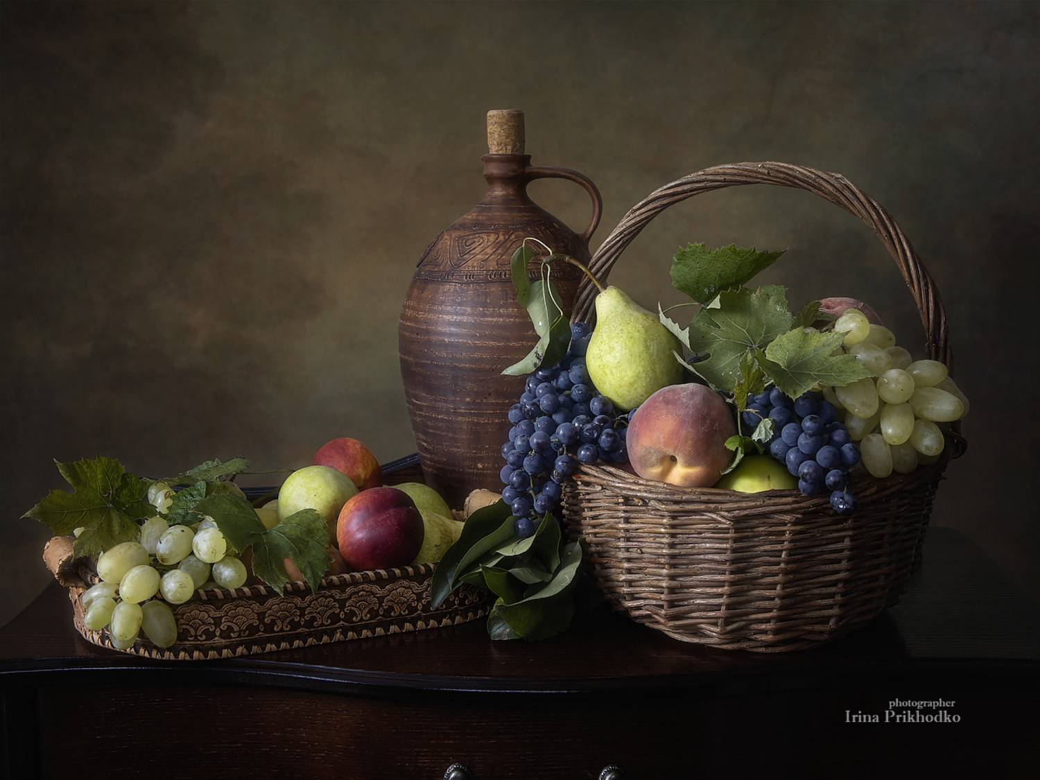 натюрморт, осень, фрукты, урожай, Приходько Ирина