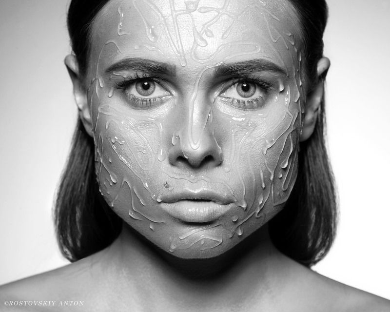 портрет, ЧБ, креатив, текстура Палитра (Текстура) фото превью