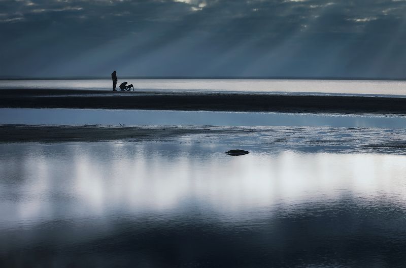 Синий вечер фото превью