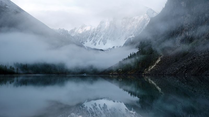 алтай, нижнеешавлинскоеозеро, шавлинскиеозёра, горы, республикаалтай Мечта в тумане фото превью