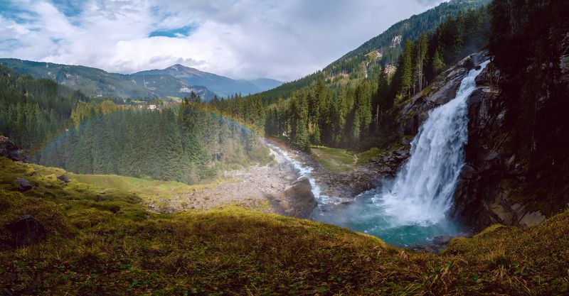Krimmler, waterfall, landscape, austria, alpen, tyrol Krimml Waterfall фото превью