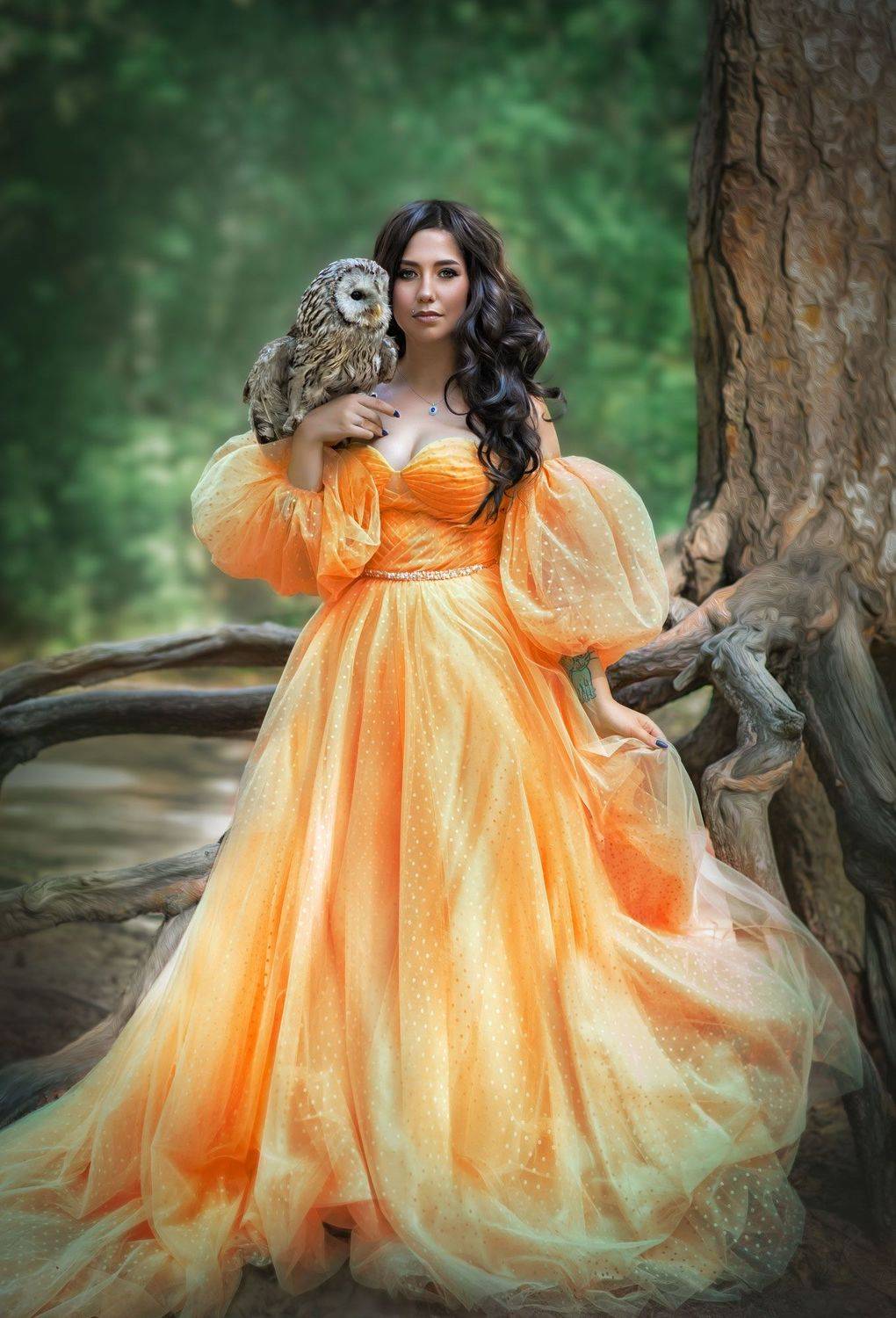 фотограф юлия дюдина,  фотосессия с совой, Julia Dyudina