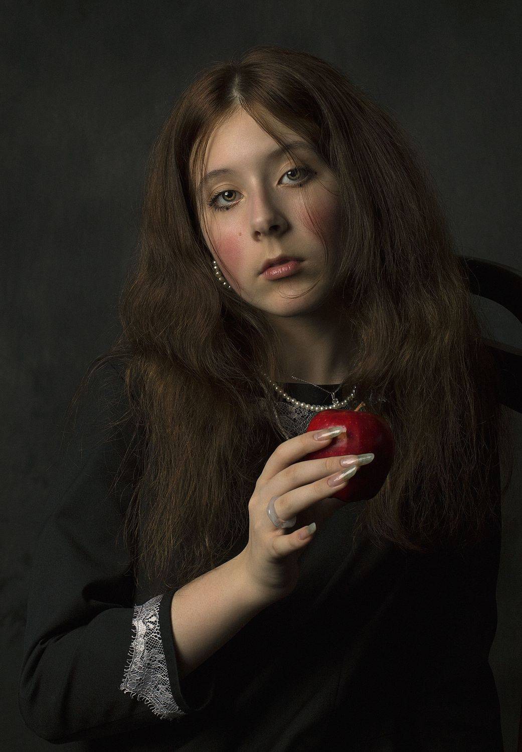 Яблоко, портрет,фото,девочка,она, Замятин Александр