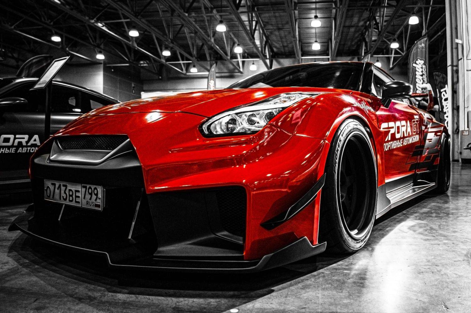 авто автомобиль машина тачка Nissan car красный спорт, Сергей Лашнев