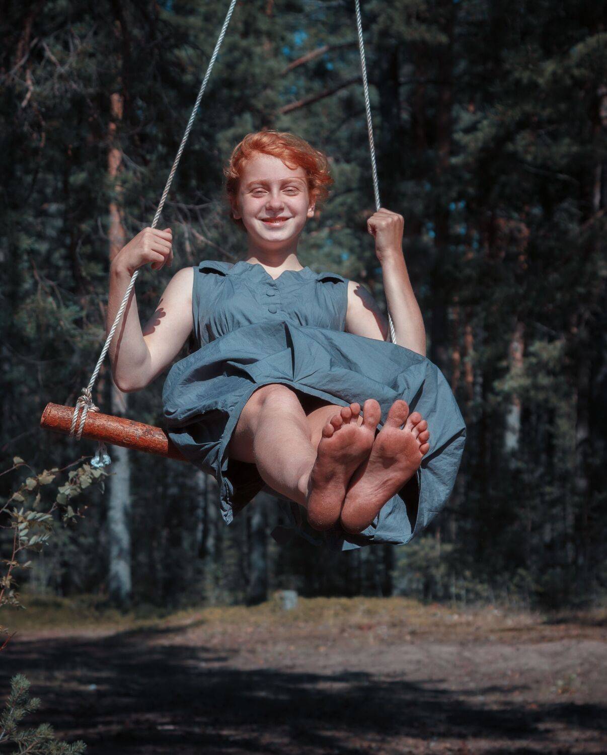 ребенок, качели, лето, Светлана Холодняк