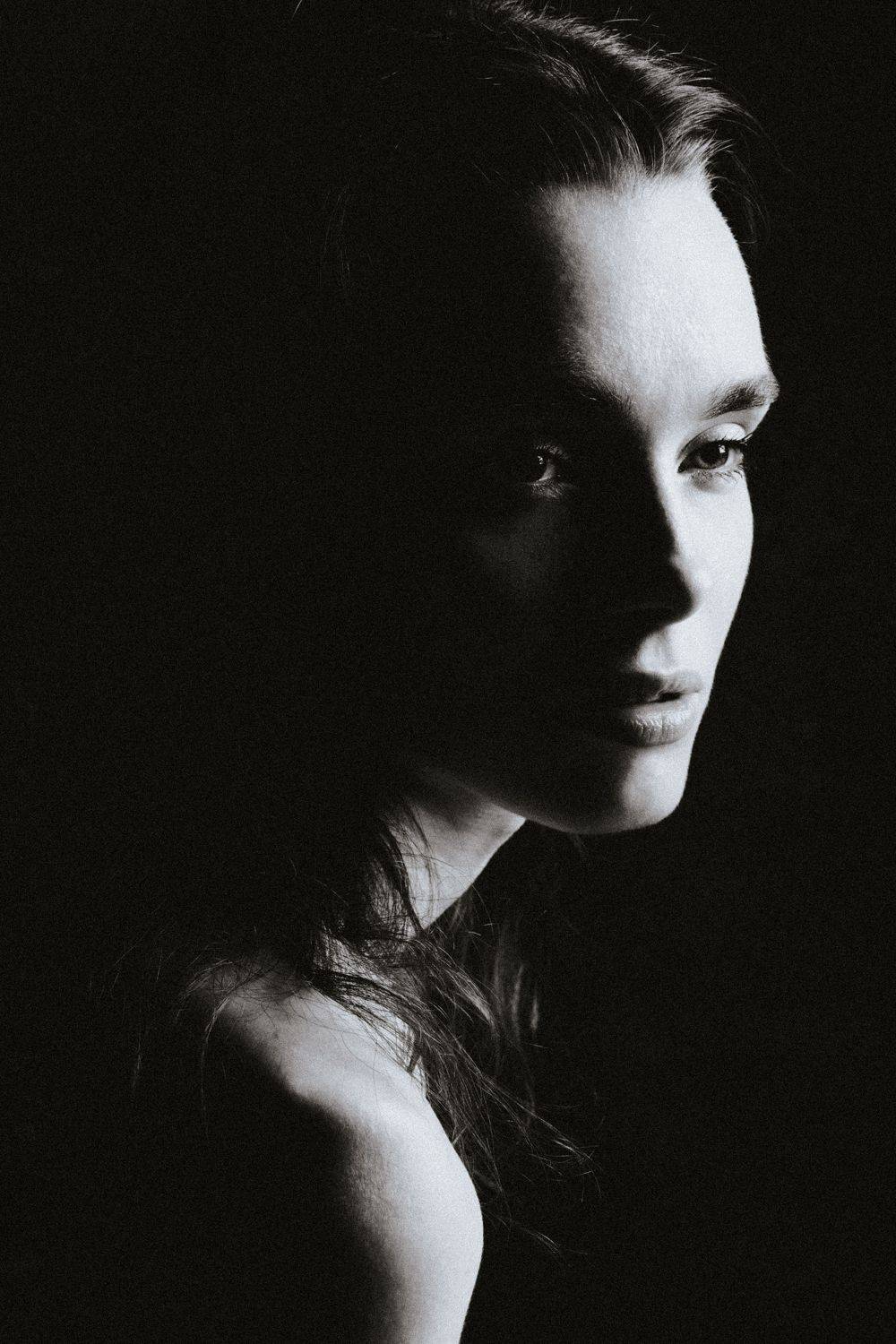 портрет, черно-белое, женщина, Терников Александр