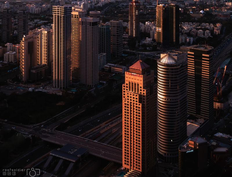 Tel Aviv sunset фото превью