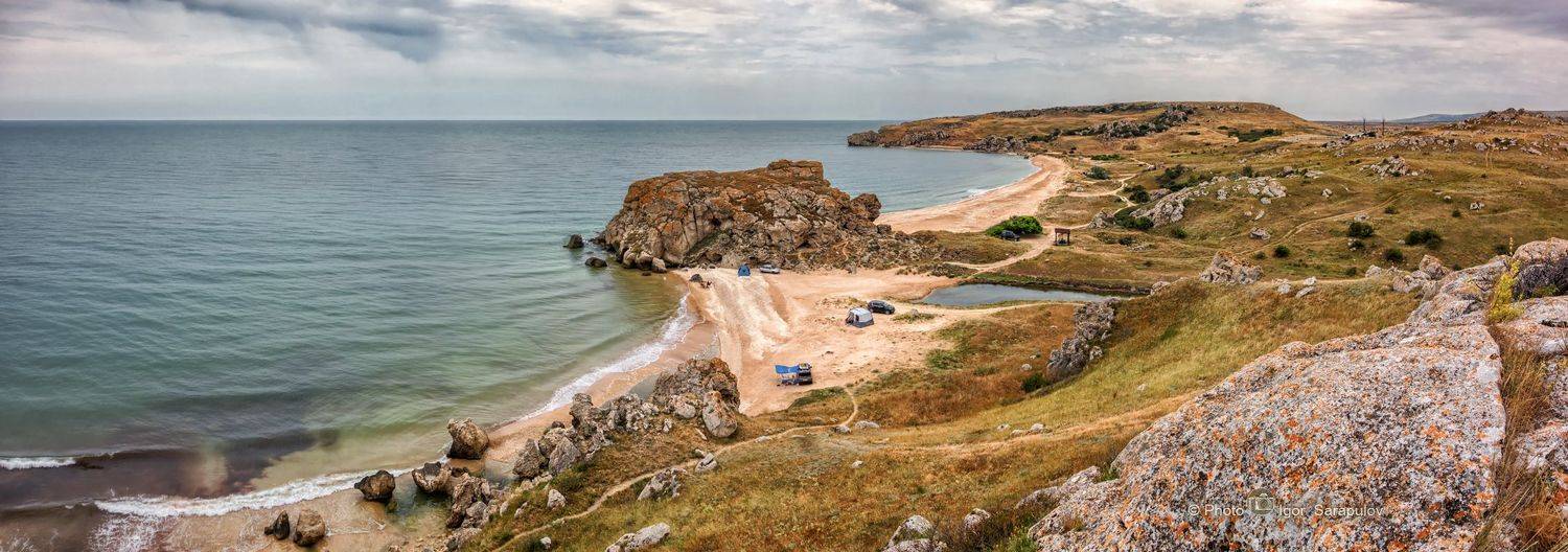 фототуризм, туризм, скалы, салачик, путешествия на автомобиле, путешествия дикарём, природный парк караларский, прибой, побережье 1000 бухт, побережье, пейзаж, панорама, палатка, мыс салачик, генеральские пляжи, , крым, камни, генеральская бухта,, Сарапулов Игорь