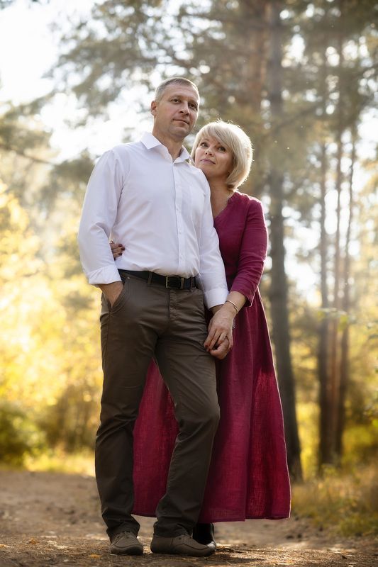 осень,пара,семья,солнце,погода,любовь,счастье Вместе фото превью