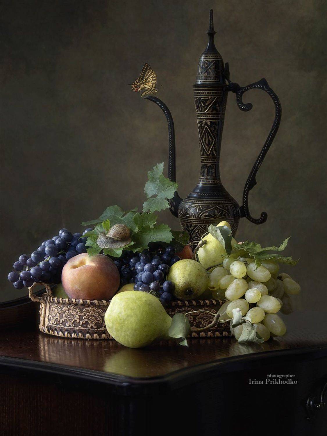 натюрморт, осень, фрукты,винтажный, Приходько Ирина