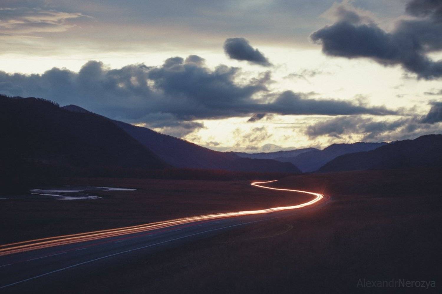 Altai, Алтай, Дорога, Ночь, Россия, Сибирь, Треки, Фризлайт, Александр 'Horimono' Нерозя