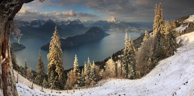 swiss,rigi,осень,швейцария Утро.. фото превью