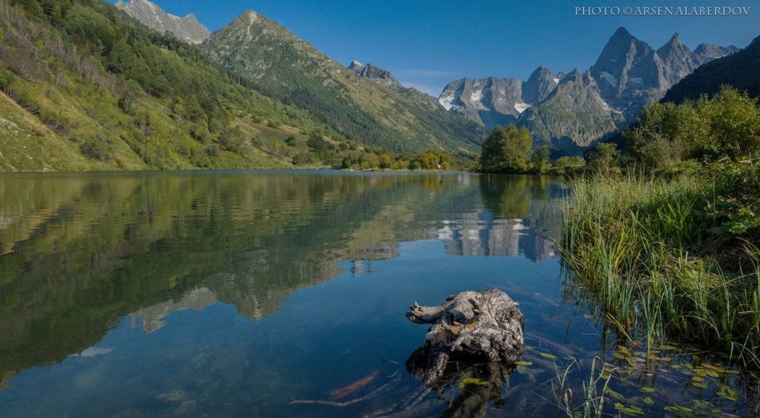 ГОРНОЕ ОЗЕРО, Горы, Кавказ, Карачаево-Черкесия, Озеро, Отражение, Арсен Алабердов