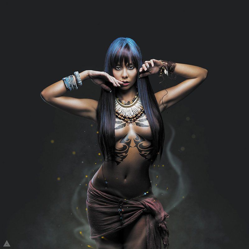 Adobe, Blue, Cc, Color, Gerl, Photoshop, Retouch, Russia, Sexy, Smoke DI фото превью