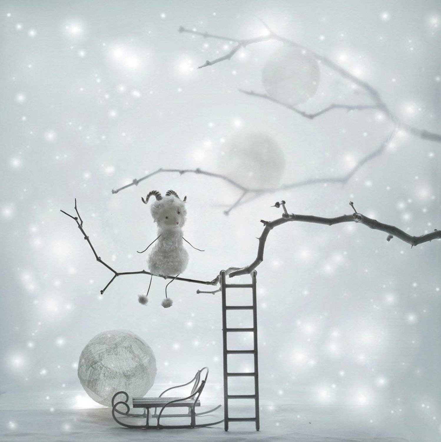 Год Овцы, Настроение, Натюрморт, Новый год, Вероника Бабенко