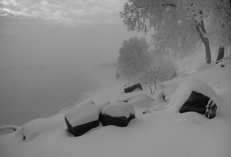Чёрно-белые сны о зиме фото превью