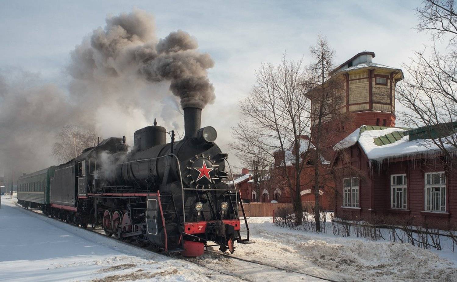 Депо, Железная дорога, Паровоз, Подмосковная, Поезд, Рельсы, Ретропоезд, Ржд, Эр 797-41, Михаил Глаголев