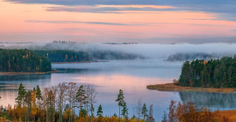 Заря осенняя. фото превью