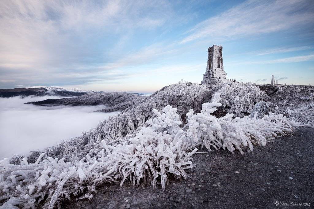 Bulgaria, Monument, Winter, Милен Добрев