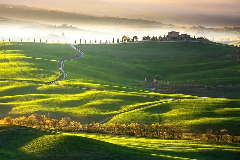 Morning, Spring, Tuscany Tuscany фото превью