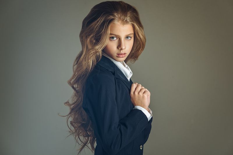 девушка, портрет, милая, cute, portrait, цветок Krisitna фото превью