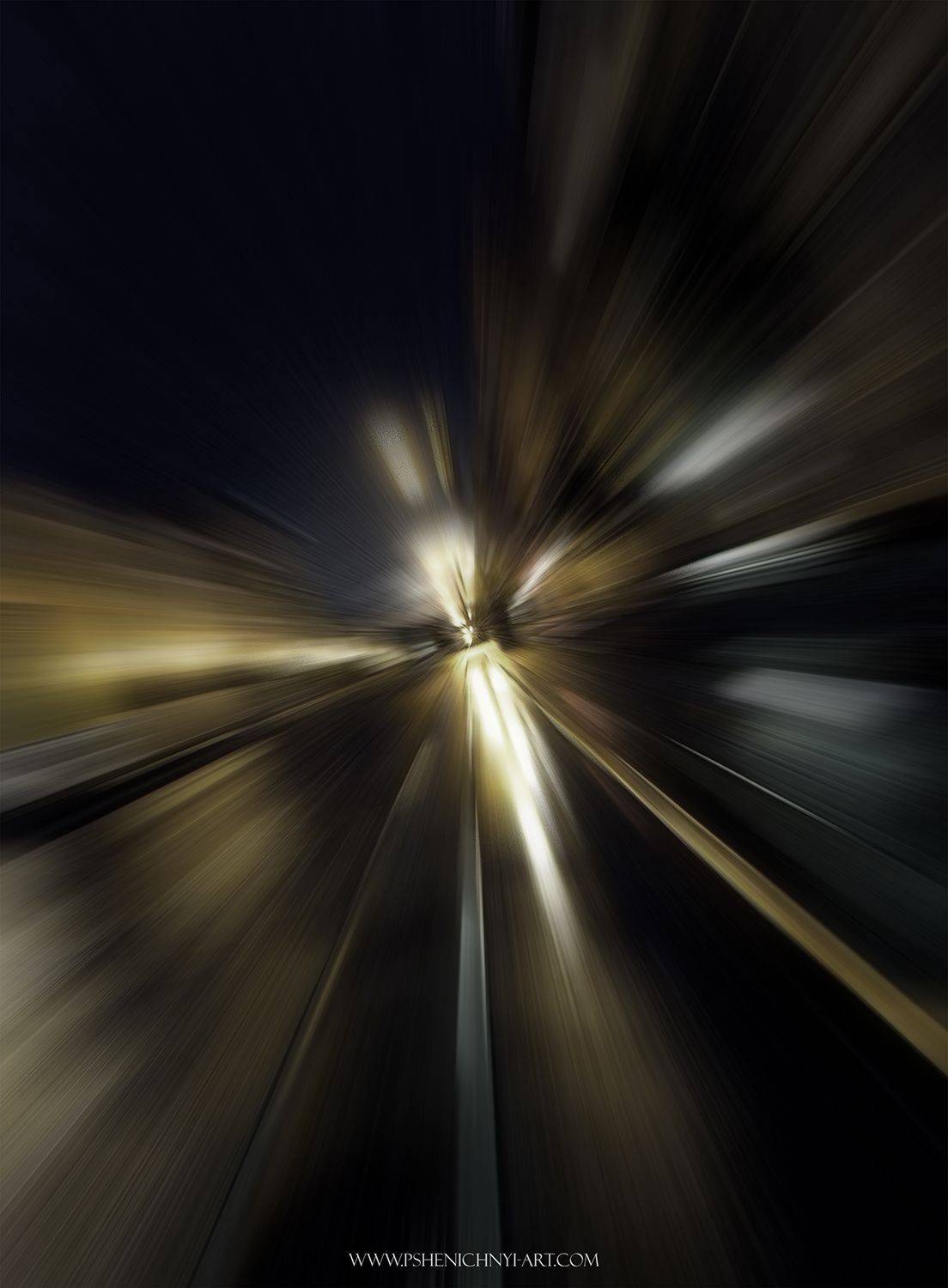 ночь, город, самара, ночной пейзаж, огни, отражение, улица, полёт, абстракция, Пшеничный Андрей